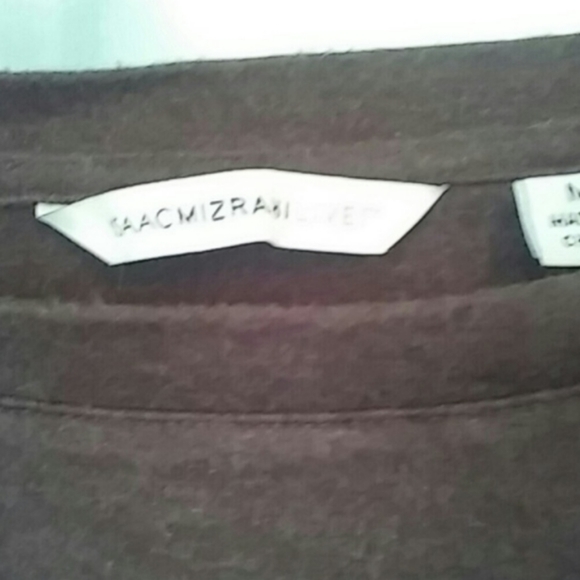 "SOLD" Isaac Mizara 1/4 sleeve soft t-shirt size M - Picture 2 of 3